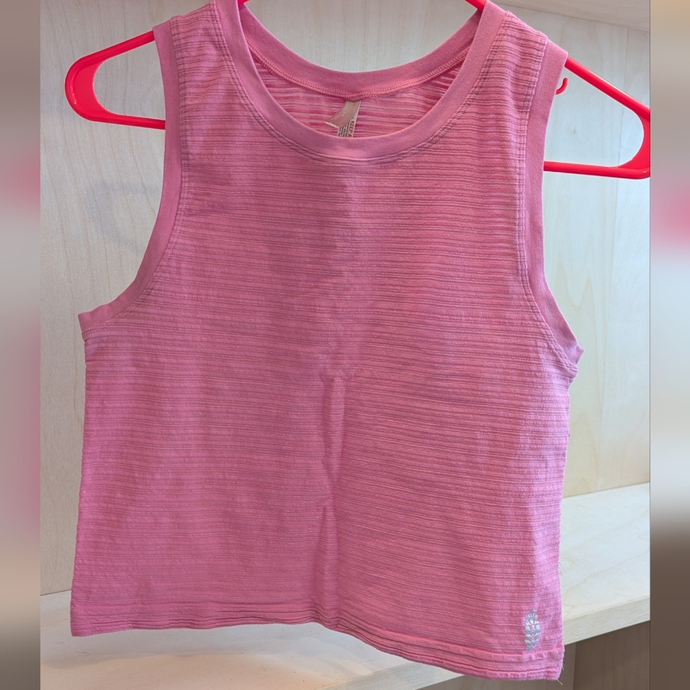 Pink Sleeveless fp Movement Crop Top